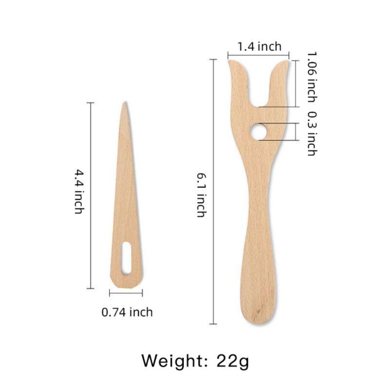 DIY Χειροποίητη βελόνα Y Παιδικά Χειροποίητα Προμήθειες Ξύλινο πιρούνι Πλεκτομηχανή Χειροποίητη Πλεκτομηχανή