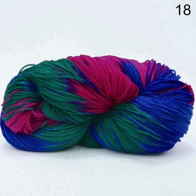 50 g gradienta krāsaina dzija roku akrila jauktas krāsas adīšana tamborēta vate vilnas diegi DIY džemperis šalle Amatniecība