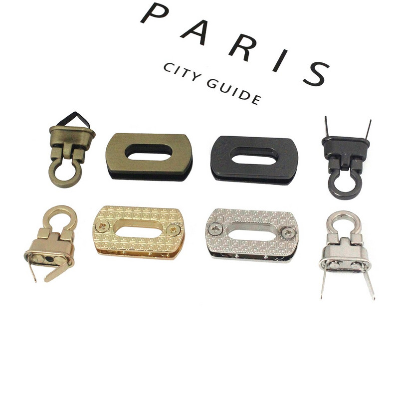 10 tk Metallist kokkupandav lukk Push Lukk Kinnitus Pisike kott Pagas Rahakott Nahast Käsitöösulgur DIY riistvara tarvikud