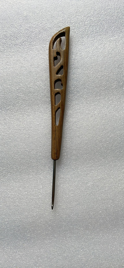  Retro sandlipuu heegelnõel Käsitsi kootud DIY kudumisvarda villane Agulha roostevabast terasest kampsun kudumiseks