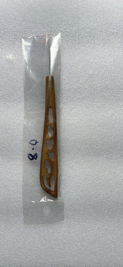  Retro sandlipuu heegelnõel Käsitsi kootud DIY kudumisvarda villane Agulha roostevabast terasest kampsun kudumiseks