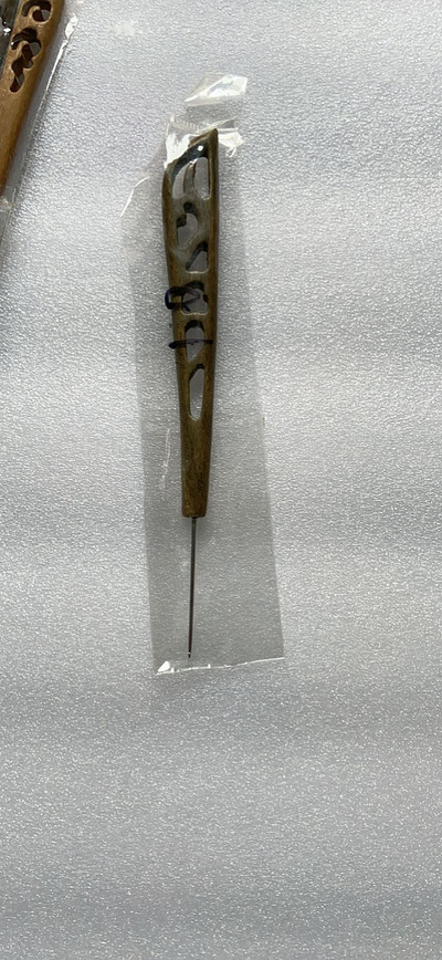  Retro sandlipuu heegelnõel Käsitsi kootud DIY kudumisvarda villane Agulha roostevabast terasest kampsun kudumiseks