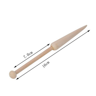 1 ΤΕΜ DIY Ξύλινο εργαλείο ύφανσης σαΐτας Ξύλινο πουλόβερ Κασκόλ Ταπετσαρία μασίφ βελονάκι από οξιά Εργαλεία DIY αργαλειού Κοντή βελόνα ράβδου