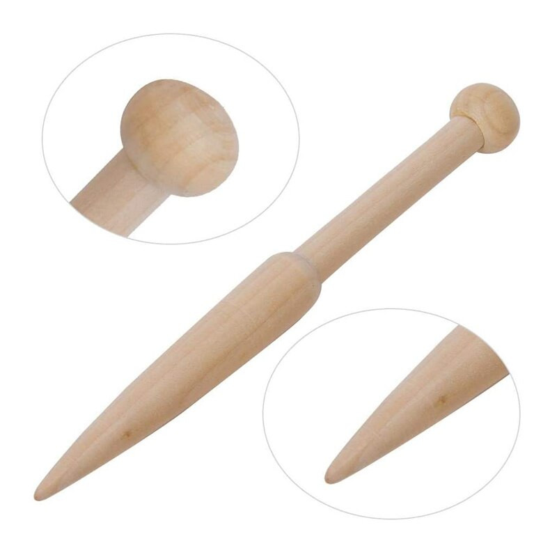 1 ΤΕΜ DIY Ξύλινο εργαλείο ύφανσης σαΐτας Ξύλινο πουλόβερ Κασκόλ Ταπετσαρία μασίφ βελονάκι από οξιά Εργαλεία DIY αργαλειού Κοντή βελόνα ράβδου