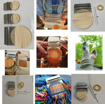 28 Hooks Speedweve DIY Small Loom Mender for Darning Πλεκτομηχανή Ύφανσης Ρούχων Τζιν Τρύπα Επισκευή Darning Tools tejer