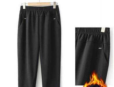 Γυναικείο παντελόνι με επένδυση με ελαστική μέση και τσέπη