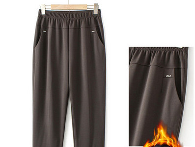 Γυναικείο παντελόνι με επένδυση με ελαστική μέση και τσέπη