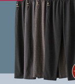 Ravni model ženskih hlača s elastičnim strukom