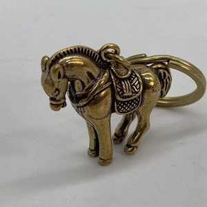 DIY nahast nikerdatud nahast kunst võtmehoidja tarvikud Puhtad vasest ripatsikomponendid, retrostiilis 12 sümboolset looma