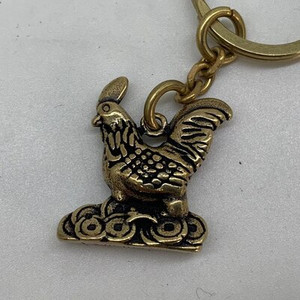 DIY nahast nikerdatud nahast kunst võtmehoidja tarvikud Puhtad vasest ripatsikomponendid, retrostiilis 12 sümboolset looma