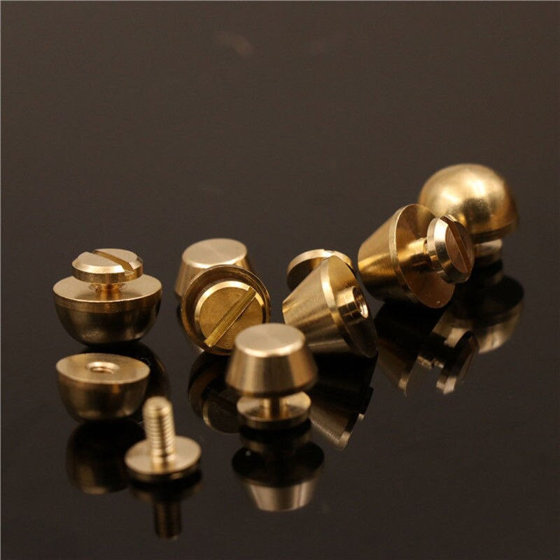 20kom Čvrsta mesingana torbica, stopala, vrhovi čavala, zavrtnji, oblik kante, zakovice, kožna ručna torba, novčanik, ukras za torbicu