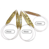 ABS 15mm 18mm 20mm κυκλικές βελόνες πλεξίματος Πουλόβερ χαλί Βελόνες με βελονάκι Εκτεταμένο δαχτυλίδι Εργαλεία βελονιάς πλεξίματος