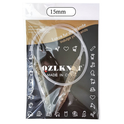 ABS 15mm 18mm 20mm κυκλικές βελόνες πλεξίματος Πουλόβερ χαλί Βελόνες με βελονάκι Εκτεταμένο δαχτυλίδι Εργαλεία βελονιάς πλεξίματος