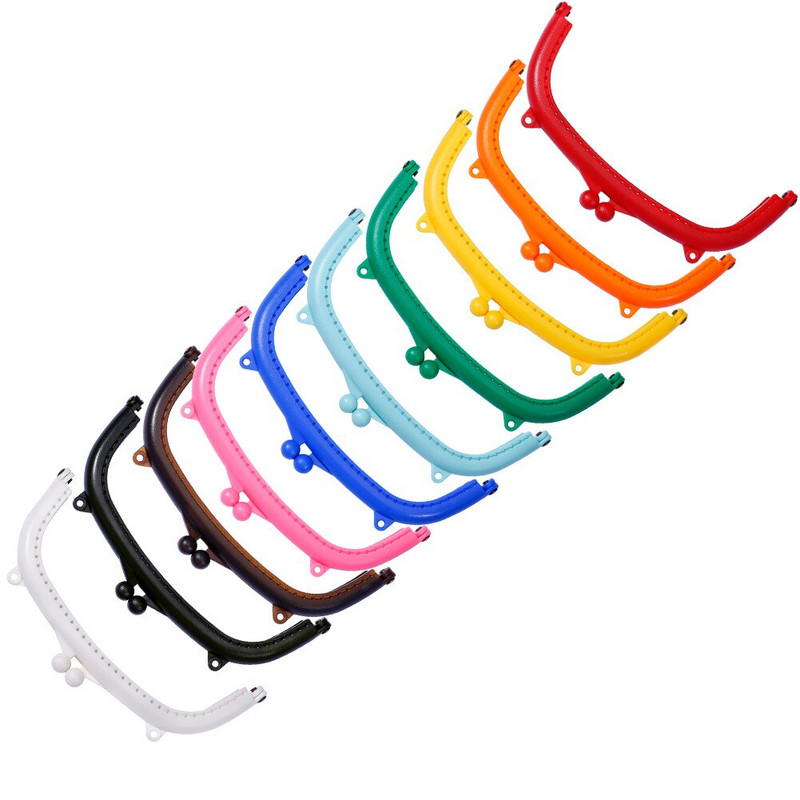 16CM luk od plastične torbice Ručka okvira za Clutch torbicu Dodaci za torbicu Izrada Kiss Kopča Brava Kožni pribor za šivanje