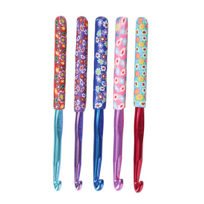 7tk villase värvilise käepidemega heegelnõelad heegelnõelade komplekt isetegemiseks kudumiseks paks pea kudumisvardade jaoks kudumisõmblustööriist