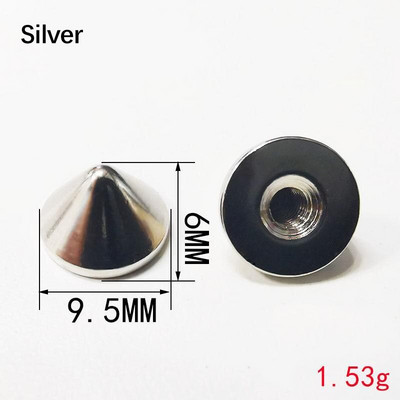 20 τμχ / Σετ Μεταλλικά Υλικά Υλικά Βιδωτές Πριτσίνια DIY Crafts Δερμάτινη ζώνη ρολογιού Πριτσίνια κεφαλής Αιχμές Διακόσμηση πόρπες νυχιών