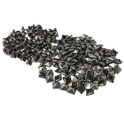 100 készlet Punk rock piramis szegecs szegecsek övtáska cipő dekoráció kézműves barkácsruhák varrás ékszerek karkötő tartozékok 6 mm-12 mm