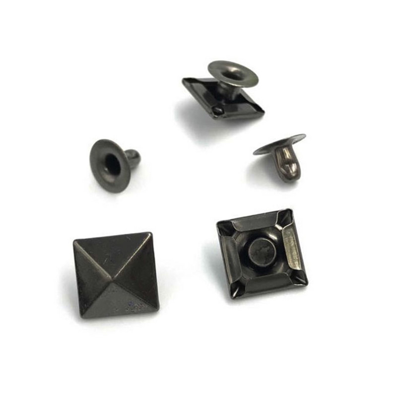 100 készlet Punk rock piramis szegecs szegecsek övtáska cipő dekoráció kézműves barkácsruhák varrás ékszerek karkötő tartozékok 6 mm-12 mm