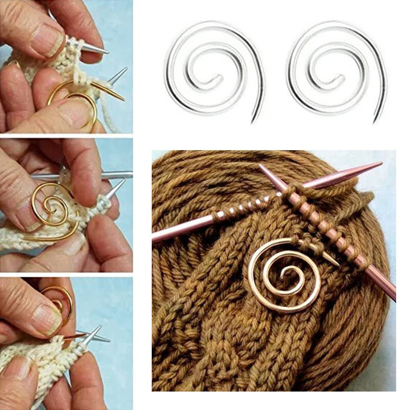 Σπειροειδής βελόνα πλεξίματος από ανοξείδωτο ατσάλι Πρακτικές DIY Βελόνες πλεξίματος Καλώδιο βελόνες Δημιουργικά χειροποίητα εργαλεία πλεξίματος