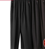 Pantaloni de dama cu picioare late, cu talie elastica