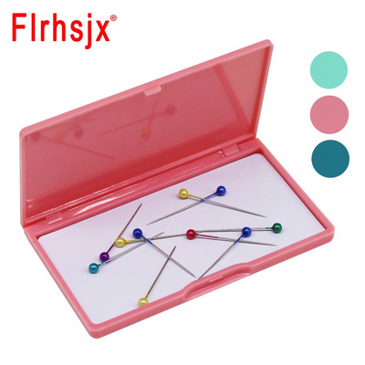FLRHSJX Магнитна кутия за съхранение на игли Правоъгълен държач за шевни игли Калъф за възглавници Органайзер Аксесоари за шевни инструменти 3 цвята