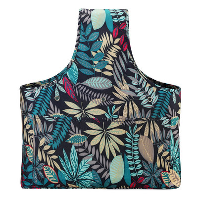 2020 m. verpalų laikymo krepšys su klevo lapais Mezgimo krepšys Oranžinis kvadratinis krepšys siūlams vilnos verpalams nėrimo kabliukai mezgimo virbalai