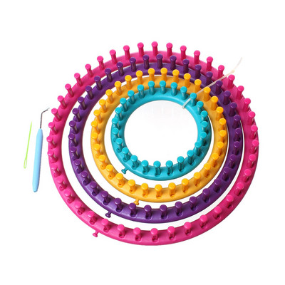 Mașină de tricotat bricolaj Material de cusut Accesorii Kit de cusut de țesut Instrumente circulare pentru tricotat țesut manual eșarfă șosete sutură