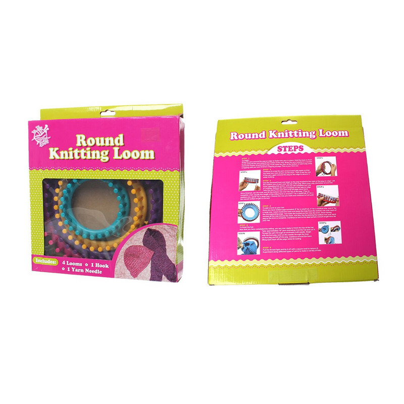 Mașină de tricotat bricolaj Material de cusut Accesorii Kit de cusut de țesut Instrumente circulare pentru tricotat țesut manual eșarfă șosete sutură