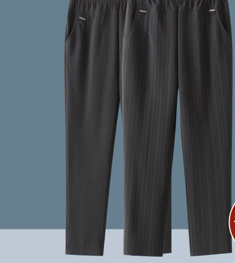 Kõrge vöökoha ja metallelemendiga kevad-sügis naiste püksid