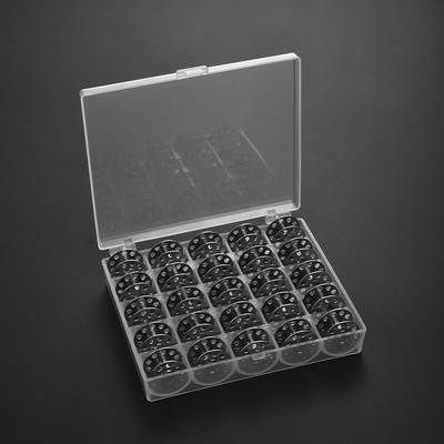 25/36 buc. bobine de mașină de cusut transparente bobine bobine goale bobine cutie de depozitare din plastic pentru accesorii de cusut la domiciliu instrumente