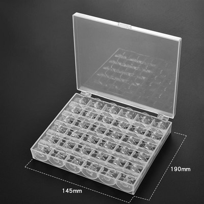 25/36 buc. bobine de mașină de cusut transparente bobine bobine goale bobine cutie de depozitare din plastic pentru accesorii de cusut la domiciliu instrumente