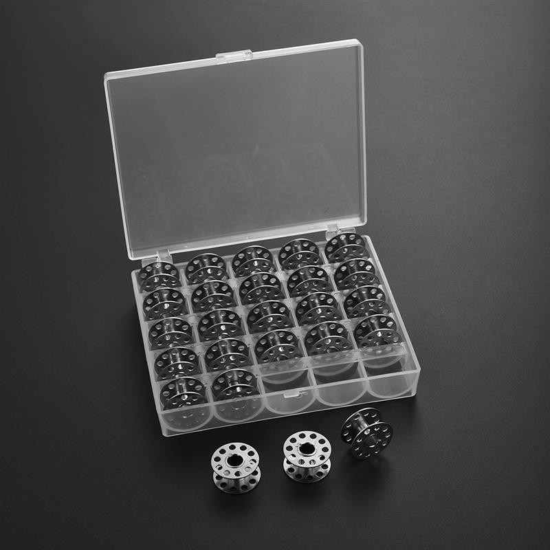 25/36 buc. bobine de mașină de cusut transparente bobine bobine goale bobine cutie de depozitare din plastic pentru accesorii de cusut la domiciliu instrumente