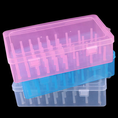 Sewing Thread Storage Box 42 Pieces Spools Bobbin Carrying Case Container Holder Craft Spool Organizing Case Sewing 24 Spools