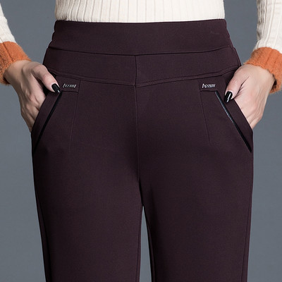 Γυναικείο ψηλόμεσο φλις παντελόνι με τσέπη