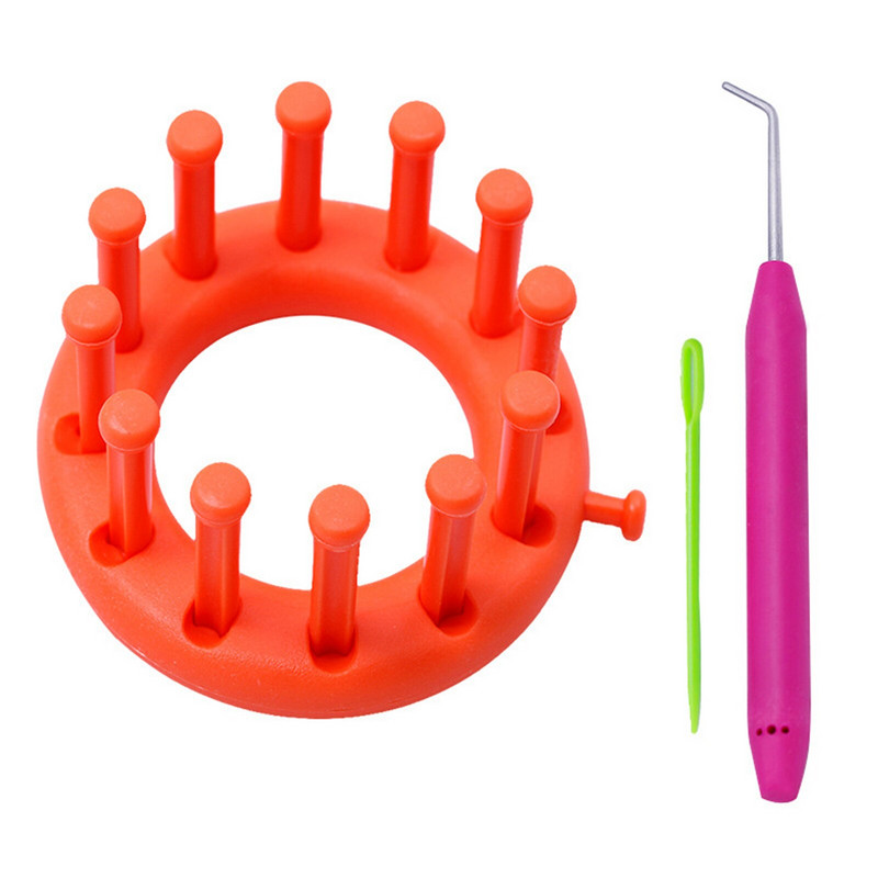 3 τμχ Universal Fit επαναχρησιμοποιούμενο βελονάκι Εγχειρίδιο ύφανσης μικρής πλαστικής βελόνας Πλεκτομηχανές αργαλειού Πλεκτομηχανές Αρχική DIY προμήθειες ραπτικής