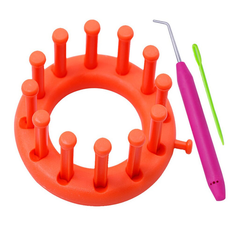 3 τμχ Universal Fit επαναχρησιμοποιούμενο βελονάκι Εγχειρίδιο ύφανσης μικρής πλαστικής βελόνας Πλεκτομηχανές αργαλειού Πλεκτομηχανές Αρχική DIY προμήθειες ραπτικής