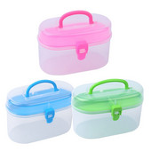 Fenrry multifunktsionaalne õmblus näputöö hoiukast Õmblusniidikarp Plastikust konteinerikarp meisterdamise õmblustööriistade jaoks Korraldaja ümbris