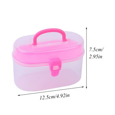 Fenrry multifunktsionaalne õmblus näputöö hoiukast Õmblusniidikarp Plastikust konteinerikarp meisterdamise õmblustööriistade jaoks Korraldaja ümbris