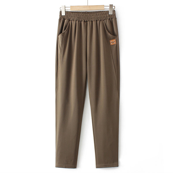 Casual γυναικείο παντελόνι με ελαστική μέση