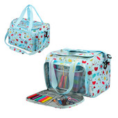 Τσάντα πλεξίματος Clearance Νήμα οργάνωσης tote με εσωτερικό διαχωριστικό για μάλλινα κροσέ βελόνες πλεξίματος Σετ ραπτικής DIY Τσάντα αποθήκευσης