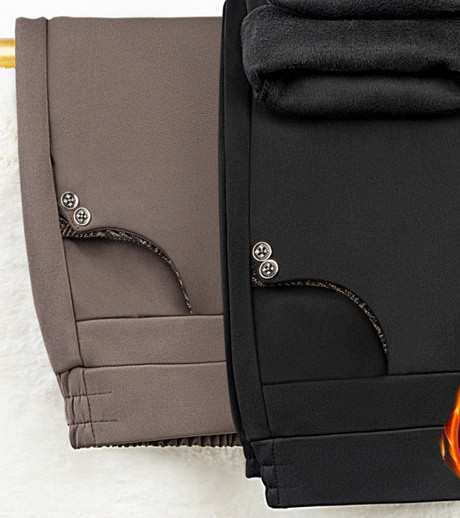 Ženske podstavljene hlače visokog struka