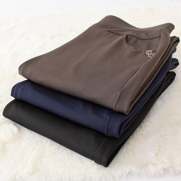 Ženske podstavljene hlače visokog struka