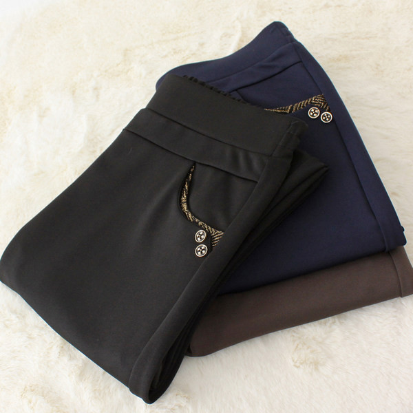 Ženske podstavljene hlače visokog struka