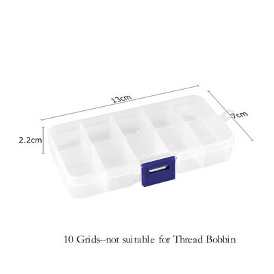 3 straturi 18 compartimente Cutie de depozitare ață de broderie din plastic Bobine de ață Margele Organizator de depozitare DIY cusătură în cruce Instrument de cusut