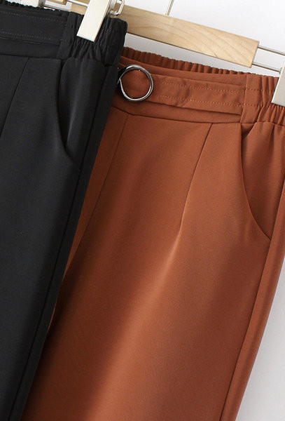 Naiste vabaaja püksid elastse vöökohaga