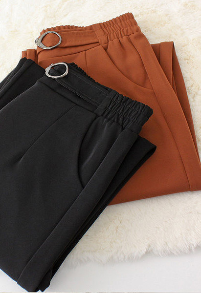 Naiste vabaaja püksid elastse vöökohaga