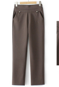 Casual γυναικείο παντελόνι με τσέπη και πέτρες