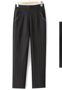 Casual γυναικείο παντελόνι με τσέπη και πέτρες