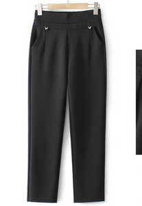 Casual γυναικείο παντελόνι με τσέπη και πέτρες