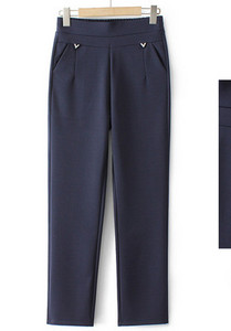 Casual γυναικείο παντελόνι με τσέπη και πέτρες